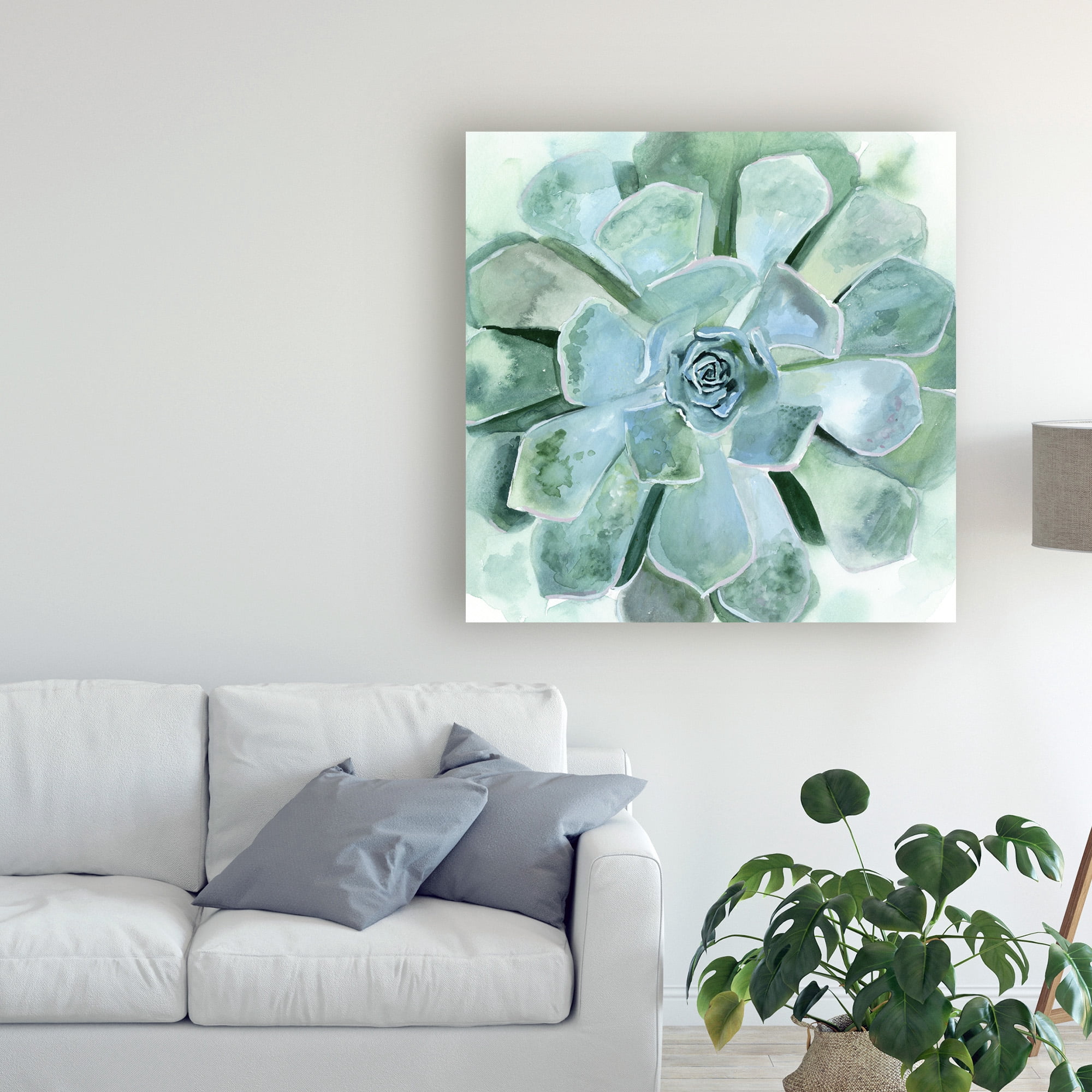 Trademark Fine Art 'Verdant Succulent III' Canvas Art by Victoria Borges