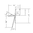 thumbnail image 4 of United Pacific 60039 Miroir à Bascule en Acier Inoxydable pour Camions, Vans, Camping-Cars, Campeurs, Extensible jusqu'à 15 Pouces, Tube Double Résistance - un Miroir, 4 of 4