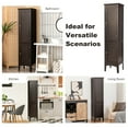 Costway Freestanding Bathroom Storage Linen Tower Kitchen