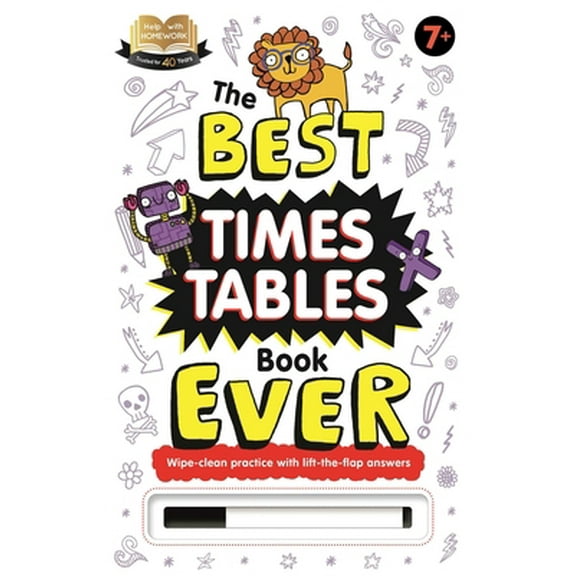 Pre-Owned The Best Times Tables Book Ever: Wipe-Clean Workbook (Hardcover) 183903646X 9781839036460