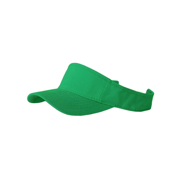 Plain Single Sports Visor- Kelly Green