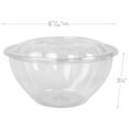 thumbnail image 3 of Eco-Products EPSB32 Renewable & Compostable Salad Bowls w/Lids - 32oz. (Case of 150), 32 Ounce Bowl, Clear, Model:EP-SB32, 3 of 9