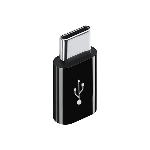 Cateissary Reemplazo del adaptador de carga rápida del cabezal de conversión de datos para Android Micro USB a puerto tipo C, negro Teléfono y Comunicación No.02