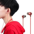 thumbnail image 3 of Hanging Neck Sports Wireless Bluetooth Headset IPX5 Waterproof Headphone Earphone(Red), 3 of 8