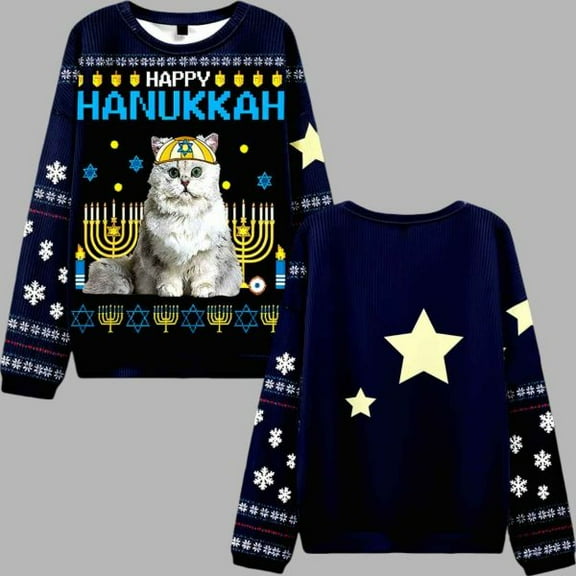 Happy Hanukkah 3D Christmas Sweater