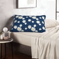thumbnail image 6 of Logiee Daisies Flowers Print Pillow Case,Throw Pillow Covers, Double Sided Plush Cushion Cover for Couch Sofa Bed, Only Pillowcase-14"x20", 6 of 6