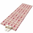 thumbnail image 6 of Pink Bow Kitchen Runner Rug 2x6 Washable Runners for Hallway Non Slip Romantic Rose Beige Linen Retro Large Area Rug Indoor Floor Carpet for Bathroom Laundry Entryway Bedroom Living Room, 6 of 8