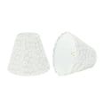 thumbnail image 1 of Aspen Creative 32113-2 Petit Ensemble de Lustres Rigides en Forme d'Empire (2 Pack), Design Transitionnel en Blanc, Largeur Inférieure 6 Pouces (3 Pouces x 6 Pouces x 5 Pouces) Abat-Jour à Clipser, 1 of 2