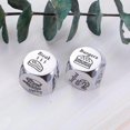 thumbnail image 4 of Gift for Women Men - Food Decision Dice Stainless Steel Food Decision Dice 11th Anniversary Steel Gifts for Him Her Couple Girlfriend Boyfriend Husband Wife Christmas Stocking Stuffers White Elephant, 4 of 6