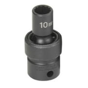 Grey Pneumatic 1110UM 3/8" Drive 12 Point Standard Metric Universal Socket - 10mm