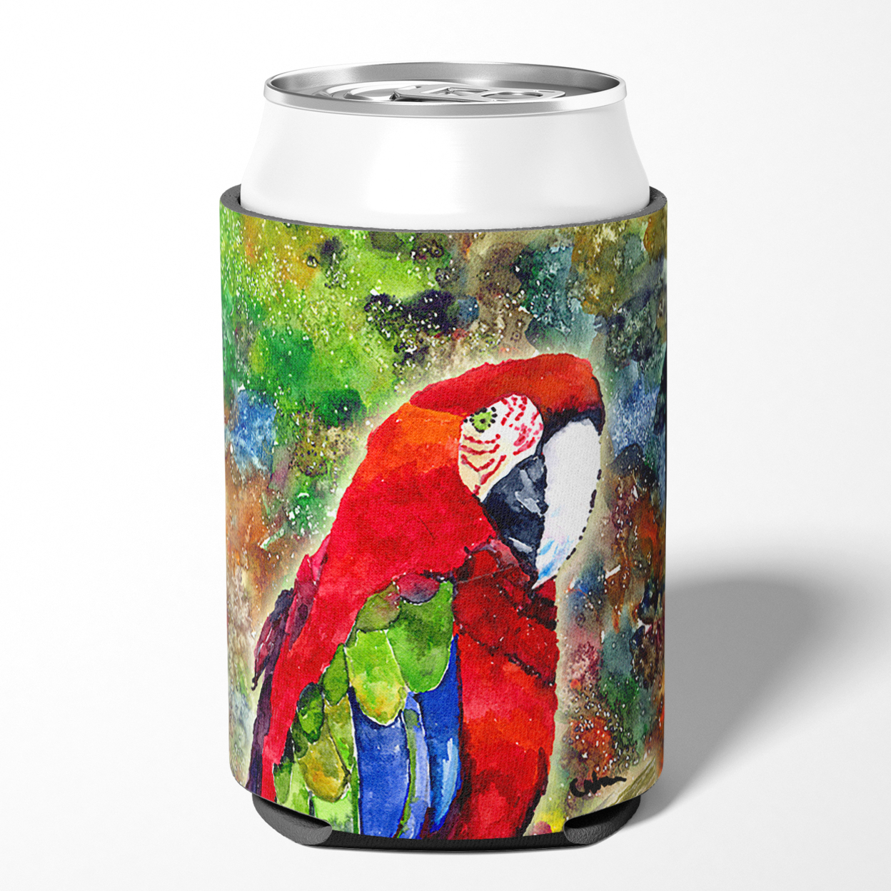 Carolines Treasures 8606CC Parrot Can or Bottle Hugger Can Hugger multicolor