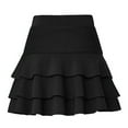 thumbnail image 5 of Easter Carnival Elegant High Waist Layered Maxi Skirt Featuring Built-In Elastic Shorts For Versatile Formal And Casual Occasions, 5 of 5