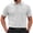 White, variant on Men's Textured Polo Shirt Short Sleeve Button Placket Collared Polo with Chest Pocket Casual Summer Top