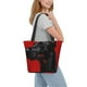 thumbnail image 2 of Balery Black Dog Red Background Bolsa de Hombro con Diseño, Bolsa Grande y Duradera, Bolsa Versátil para Compras, 2 of 6