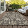 thumbnail image 6 of Addison Rugs Chantille Indoor/Outdoor Traditional Floral Brown Washable Rectangle Rug, 8' x 10', 6 of 6
