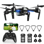 FERIETELF T6 Drone for Adults - 1080P HD RC Drone, Fpv Drone with Camera, With WiFi Live Video, Altitude Hold, Headless Mode, Gravity Sensor, One Key Take Off for Kids or Beginners