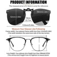 thumbnail image 4 of Joopin Polarized Clip On Sunglasses Over Eyeglasses for Men Women UV Protection (Black), 4 of 10