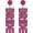 Neon Pink, variant on Bride Earrings, Bride Beaded Earrings Bachelorette for Bride to Be Gifts Accessories[a2817]
