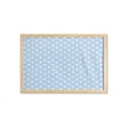 thumbnail image 1 of Retro Wall Art with Frame, Retro Nostalgic Polka Dots Sky Blue Background in Soft Tones Simplistic Image, Printed Fabric Poster for Bathroom Living Room, 35" x 23", Pale Blue, by Ambesonne, 1 of 2