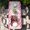 Red Pink White, variant on Valentine's Day Table Cloths for 4 Foot Rectangle Tables, Pink Roses Car Love Hearts Romantic Patio Waterproof Elastic Fitted Tablecloths, Washable Rectangular Table Cover for Camping
