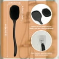 thumbnail image 3 of Texture Shower Brush Long Handle Soft Silicone Sturdy Nylon Gentle Deep Clean Bathing Accessories, 3 of 7