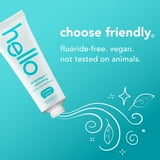 hello Antiplaque Whitening Fluoride Free Toothpaste, Natural Peppermint ...