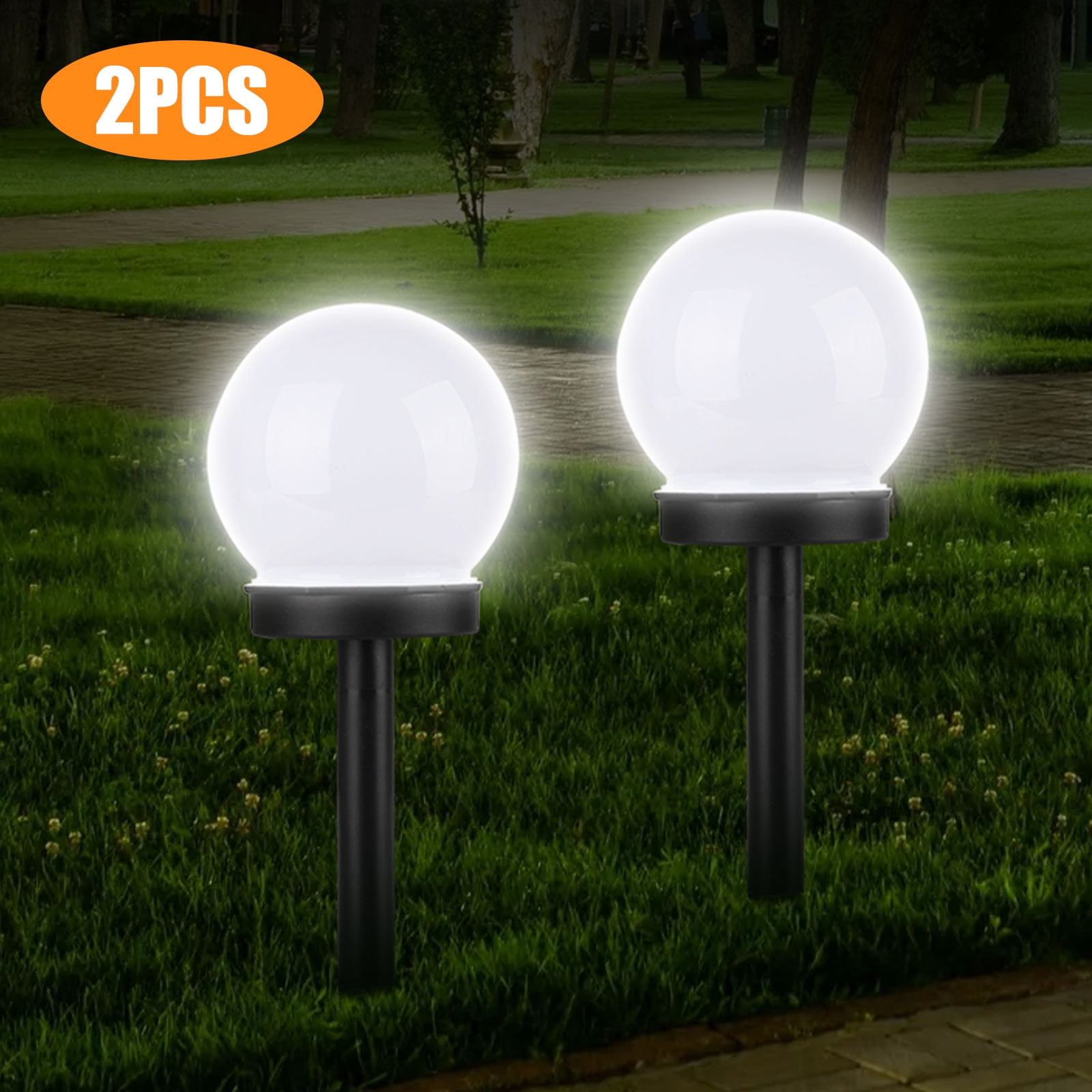 Solar Power Led Stake Lights Patio Outdoor Garden Lamps Power-saving Recharged 
