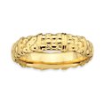 thumbnail image 1 of 925 Sterling Silver Gold Stackable Ring Fancy/, 1 of 8