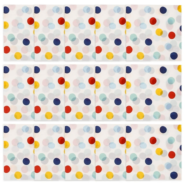 OULII Serviettes en Papier à Pois Colorés 20 Pcs Convenant aux Fêtes d'Été Table à Manger