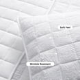 thumbnail image 4 of Mainstays Crinkle Pillow Sham, Standard, White, 1 Pack, 4 of 8