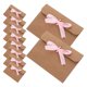 thumbnail image 1 of GOOHOCHY 50Ud Sobres Rosa Con Lazo De Papel Kraft Para Invitaciones Y Tarjetas En Eventos Y Oficina, 1 of 7