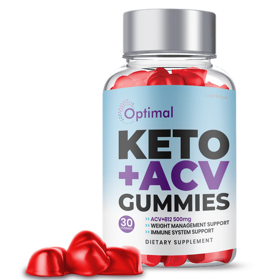 Optimal Keto Gummies, Optimal Gummies with Apple Cider Vinegar, 1 Month Supply, Dietary Supplement (1 pack)