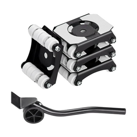 4-Panel Furniture Moving Dolly, 750 lb Load Capacity, with Swivel Casters for Couches, Pianos & Appliances