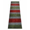 thumbnail image 2 of Rugsotic Carpets Handmade Rugs Hand Knotted Loom Runner 2'8''x10' Green Blue Wool for Indoor Use, 2 of 5