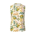 thumbnail image 6 of Lsque Lemon Print Men's Cotton Blend Sleeveless Muscle Shirts (S-3XL)- Moisture Wicking, Odor Protection, UPF 30+,X-Large, 6 of 8