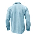 thumbnail image 7 of LONKITO Mens Polo Shirts Cotton Linen Long Sleeve Pullover Shirts with Pockets for Casual Business Work, 7 of 7
