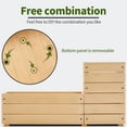 thumbnail image 3 of Mcombo L Shape Wooden Raised Garden Bed, Outdoor Planter Box Elevated Garden Bed for Vegetables, Herb and Flowers, 0213, 3 of 8