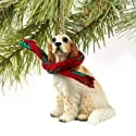 English Setter Miniature Dog Ornament Orange Belton