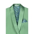 thumbnail image 4 of Men’s Slim‑Fit Stretch Tuxedo Set with Bow Tie, Built‑In Pocket Square & Socks-Sage 48L, 4 of 6