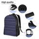 thumbnail image 5 of Balery Purple and Blue Squares Mochila - Mochila Estilosa y Duradera para Laptop de 15 Pulgadas con Tela Oxford Impermeable, 5 of 8
