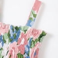 thumbnail image 5 of Enjoytime Toddler Girl Summer Dress Print Ruffle Sleeveless Baby Girl Dresses Beach Casual Floral Sundress with Matching Hat, 5 of 8