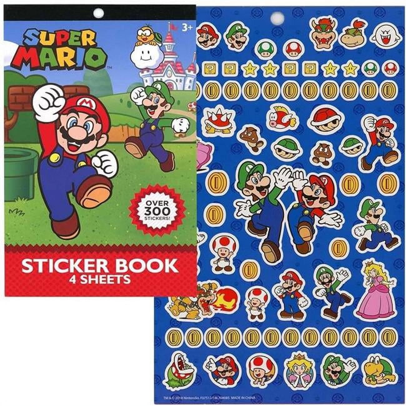 Nintendo, Super Mario Bros. Sticker Sheet, Includes 26 Stickers
