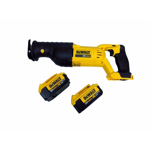 Dewalt 20V Cordless Reciprocating Sawzall DCS380 DCB204 2Pack Battery