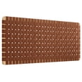 thumbnail image 2 of Sparta Weave Wall-Mount Vegan Leather Queen Headboard in Natural Brown, 2 of 7