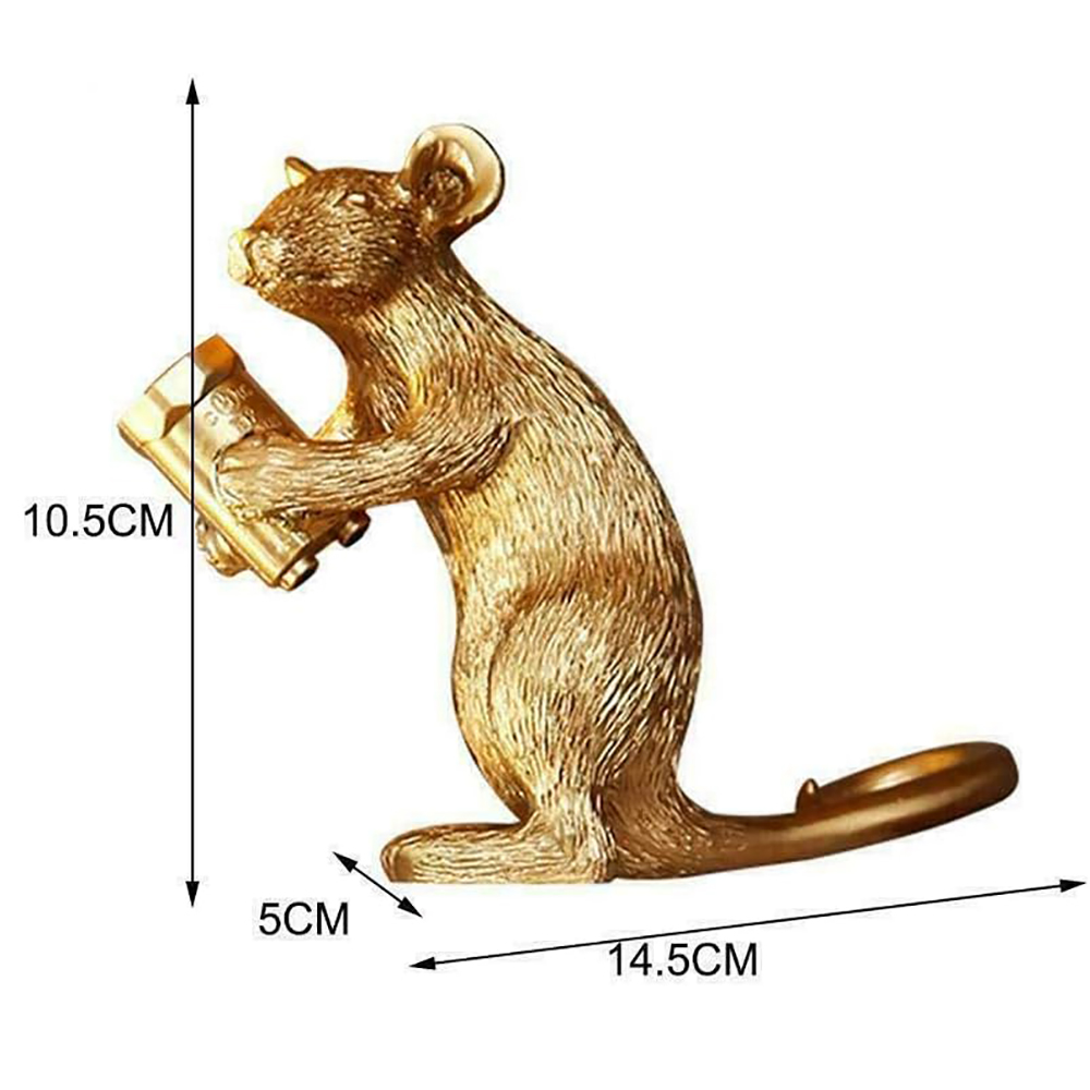 Modern Cute LED Resin Animal Mouse Table Lamp Art Mouse Bedside Gift Desk Lights Small Mini Mice Table Lamp Creative Mouse Desk Lamps