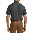 thumbnail image 2 of Men's Short Sleeve Classic Uniform Carefree Poplin Shirt Graphite Large, 2 of 5