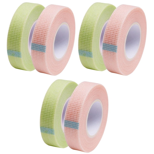 6 Rolls Eyelash Tapes Graft Eyelash Tapes Eyelash Extension Isolation Patches