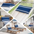 thumbnail image 6 of Blue Striped Pillow Covers 16"x24", Farmhouse Blue White Stripes Soft Brushed Microfiber Breathable Throw Pillow Covers, Decorative Pillowcase with Zipper for Couch Sofa Bedroom Living Room, 6 of 9
