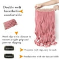 thumbnail image 3 of MY-LADY 5Clips Straight Synthetic Clips in Hair Extensions 3/4 Full Head Clips on Hairpieces for Women 24inch ash pink, 3 of 8