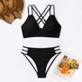 thumbnail image 7 of Bikini Set for Women Sporty Two Piece Swimsuit High Waisted Bottom Tummy Control Bathing Suit Comfortable Swimwear for Beach Activities Vacation Pool Party, 7 of 7